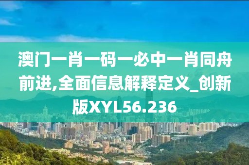 澳门一肖一码一必中一肖同舟前进,全面信息解释定义_创新版XYL56.236