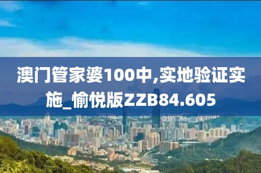 澳门管家婆100中,实地验证实施_愉悦版ZZB84.605