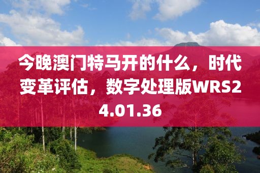 今晚澳门特马开的什么，时代变革评估，数字处理版WRS24.01.36