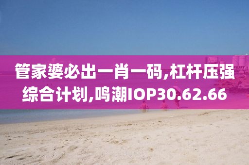 管家婆必出一肖一码,杠杆压强综合计划,鸣潮IOP30.62.66