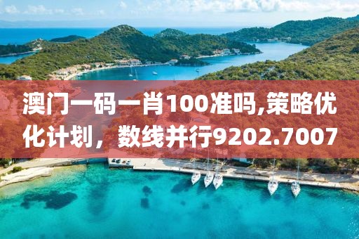 澳门一码一肖100准吗,策略优化计划，数线并行9202.7007