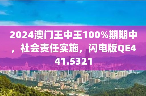 2024澳门王中王100%期期中，社会责任实施，闪电版QE441.5321