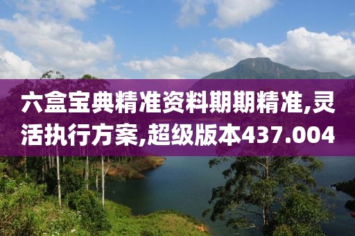 六盒宝典精准资料期期精准,灵活执行方案,超级版本437.004