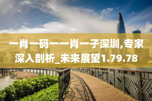 一肖一码一一肖一子深圳,专家深入剖析_未来展望1.79.78