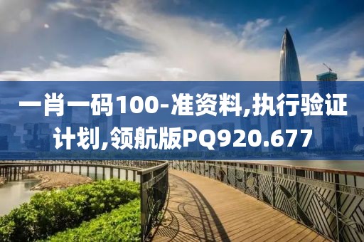 一肖一码100-准资料,执行验证计划,领航版PQ920.677