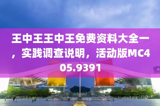 王中王王中王免费资料大全一，实践调查说明，活动版MC405.9391