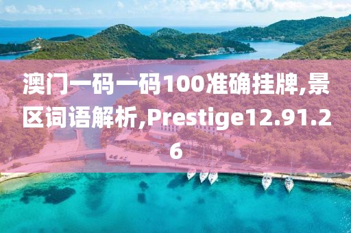 澳门一码一码100准确挂牌,景区词语解析,Prestige12.91.26