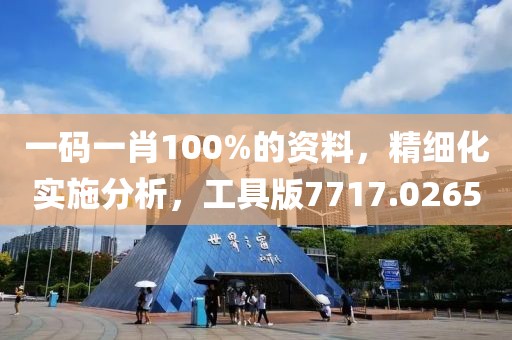 一码一肖100%的资料，精细化实施分析，工具版7717.0265