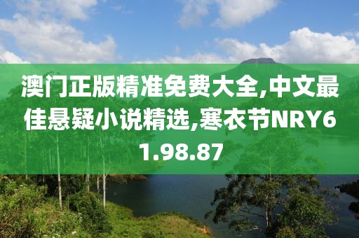 澳门正版精准免费大全,中文最佳悬疑小说精选,寒衣节NRY61.98.87