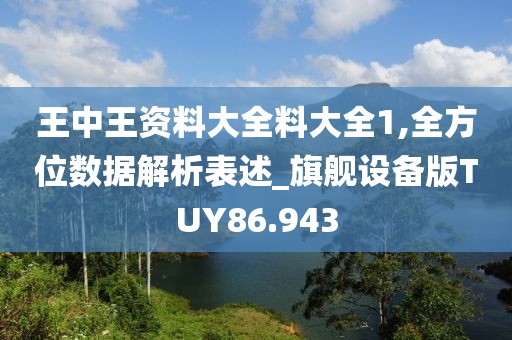 王中王资料大全料大全1,全方位数据解析表述_旗舰设备版TUY86.943
