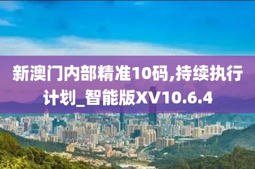 新澳门内部精准10码,持续执行计划_智能版XV10.6.4