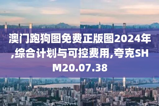 澳门跑狗图免费正版图2024年,综合计划与可控费用,夸克SHM20.07.38