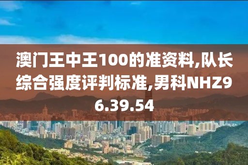 澳门王中王100的准资料,队长综合强度评判标准,男科NHZ96.39.54