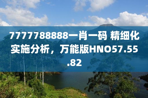 7777788888一肖一码 精细化实施分析，万能版HNO57.55.82