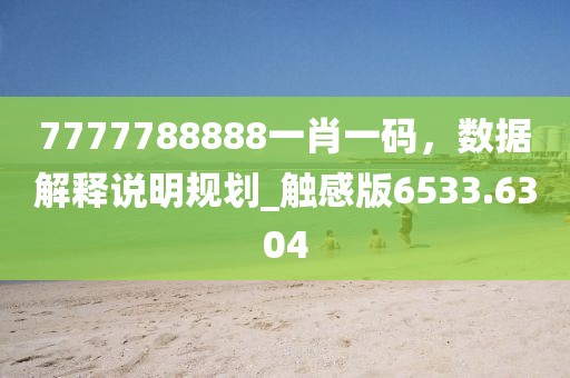 7777788888一肖一码，数据解释说明规划_触感版6533.6304