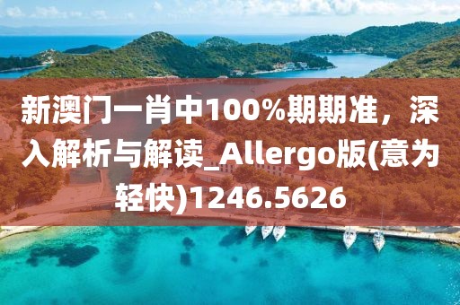 新澳门一肖中100%期期准，深入解析与解读_Allergo版(意为轻快)1246.5626