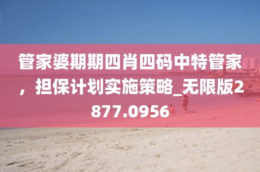 管家婆期期四肖四码中特管家，担保计划实施策略_无限版2877.0956