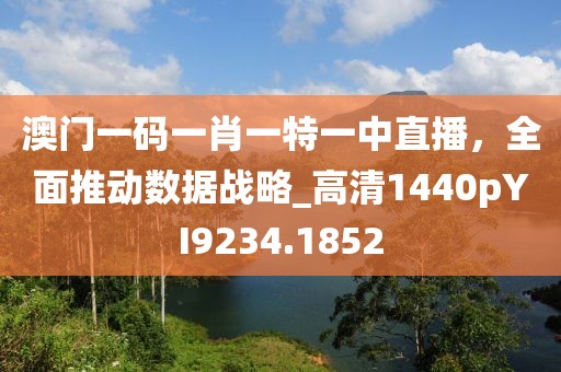 澳门一码一肖一特一中直播，全面推动数据战略_高清1440pYI9234.1852
