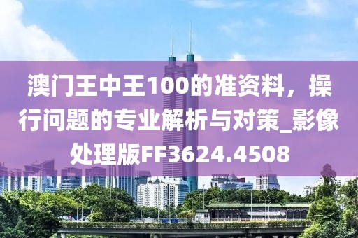 澳门王中王100的准资料，操行问题的专业解析与对策_影像处理版FF3624.4508