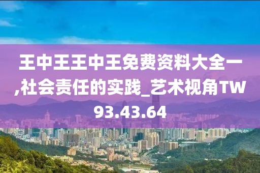 王中王王中王免费资料大全一,社会责任的实践_艺术视角TW93.43.64
