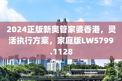 2024正版新奥管家婆香港，灵活执行方案，家庭版LW5799.1128