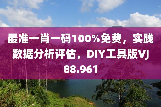最准一肖一码100%免费，实践数据分析评估，DIY工具版VJ88.961
