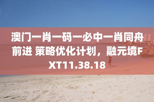 澳门一肖一码一必中一肖同舟前进 策略优化计划，融元境FXT11.38.18